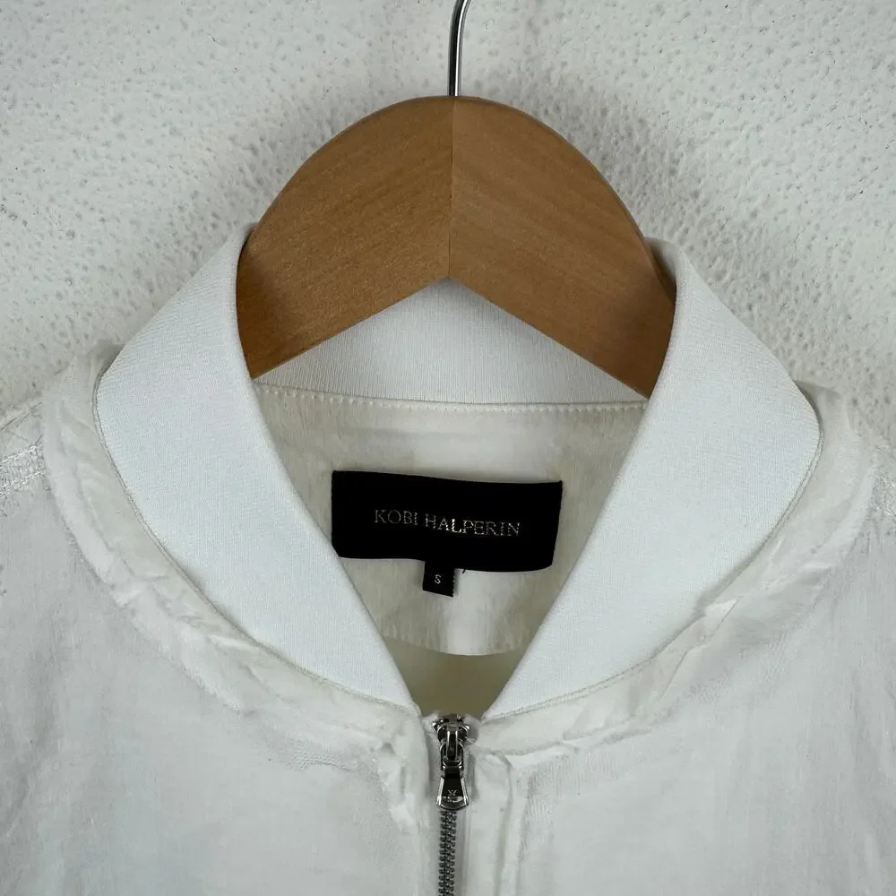 Kobi Halperin Lace Trim Bomber Jacket